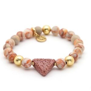 Laura Janelle Fire Agate Essential Oils Bracelet